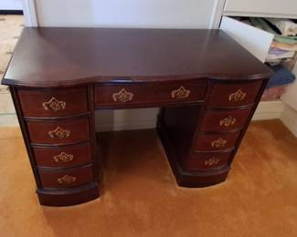 Vintage mahogany wood desk