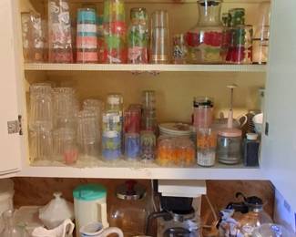 Vintage glassware