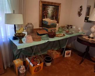 Vintage entertainment luncheon sets