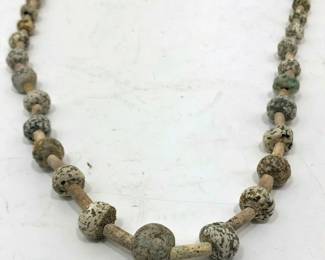 Ancient Near Eastern Spotted Stone Necklace