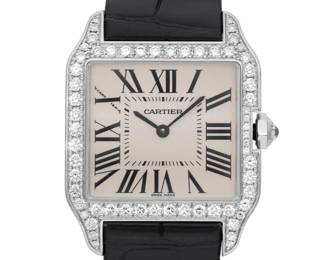Cartier SantosDumont 18K White Gold Watch