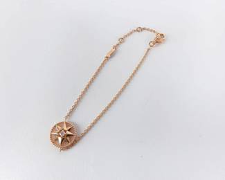 Dior Rose des Vents Pink Opal Diamond 18K Rose Gold Bracelet