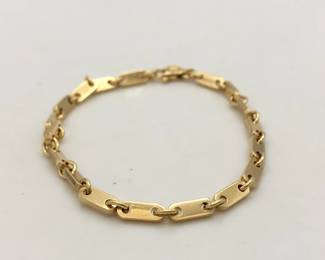 Cartier Figaro Link 18K Yellow Gold Bracelet