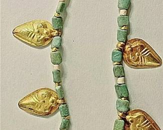 Ancient Gold Turquoise Bactrian Necklace
