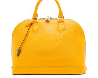 Louis Vuitton Epi Alma PM Handbag Yellow