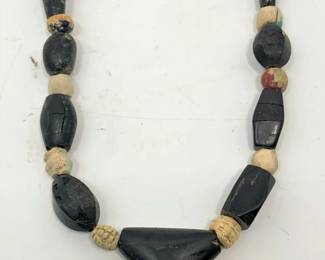Greek Phoenician Roman Jet Glass Necklace