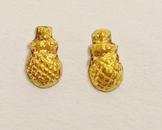 Ancient Gold Acorn Pendants Greek I mil BC