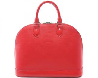 Louis Vuitton Alma MM Coquelicot Red Handbag