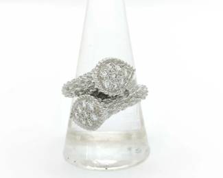 Boucheron Serpent Boheme Toi et Moi Diamond 18K White Gold Ring