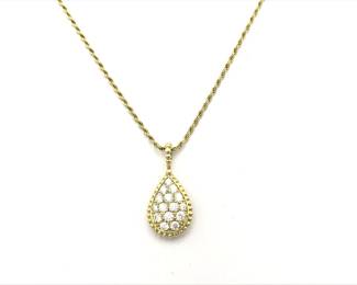 Serpent Boheme Diamond 18K Yellow Gold Large Pendant Necklace