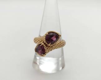 Boucheron Serpent Boheme Garnet 18K Rose Gold Ring