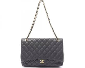 Chanel Black Big Matelasse Shoulder Bag