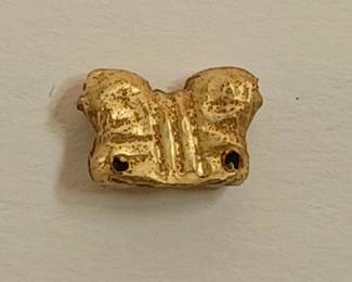 Ancient DoubleHeaded Lion Gold Pendant