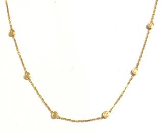 Cartier Love Screws Station Bezel Chain 18K Yellow Gold Necklace