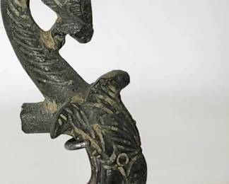 Antique Greek Bronze Ram Statue 12 CM