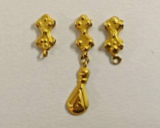 Gold Phoenician Pendant Spacer Set, 1st Mil BC