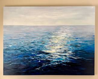 "The Ocean" Stretched Canvas Artwork