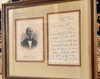 Ralph Waldo Emerson Signed Letter