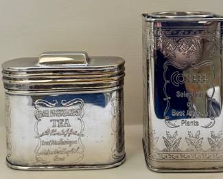 Vintage English Tea and Coffee Storage Tins