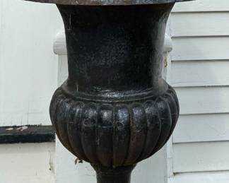 (2) Cast Iron Urns