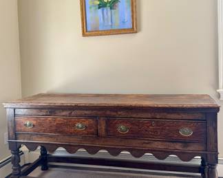 Antique Welsh Console/Buffet Table