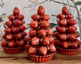 (3) Chinese Monochrome Fruit Pyramid