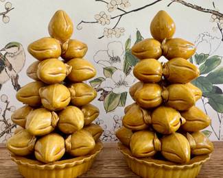 Chinese Monochrome Fruit Pyramids