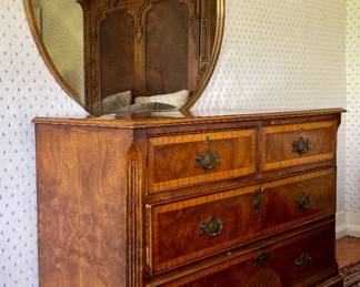 Vintage Dresser & Modern Mirror