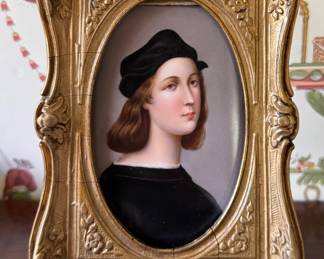 Hand Painted Porcelain Portrait