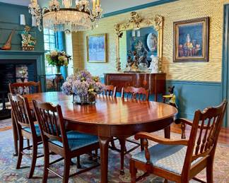 Ethan Allen Dining Table & 6 Chairs