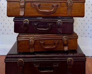 (2) Suitcase Nightstands