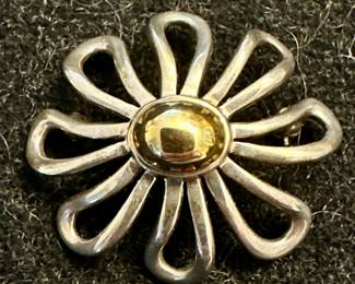 Paloma Picasso for Tiffany & Co. Sterling & 18K Pin