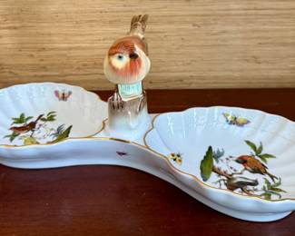 Herend Rothschild Bird Relish Dish
