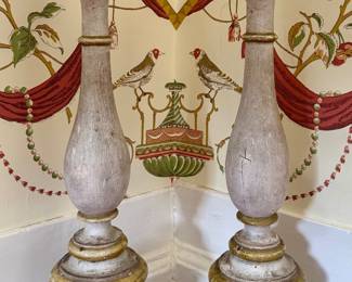 Vintage French Pricket Candlesticks