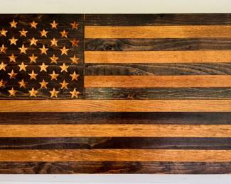 Reclaimed Wood American Flag