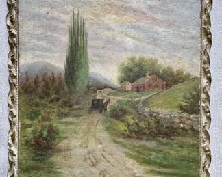 Oil on Board, Signed