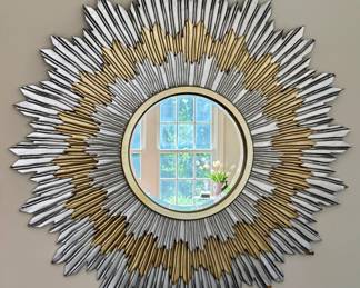 Silver & Gold Starburst Mirror