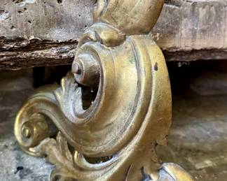 French Brass Andirons