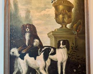 "King Charles Spaniels" Oil on Canvas