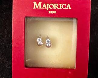 Majorica Pearl Earrings