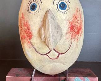 Folk Art Humpty Dumpty, Signed