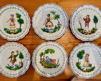 (6) Italian Plates