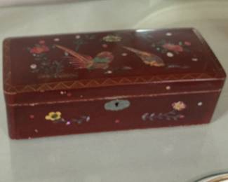 Vintage Jewelry Box and Assorted Costume Jewelry