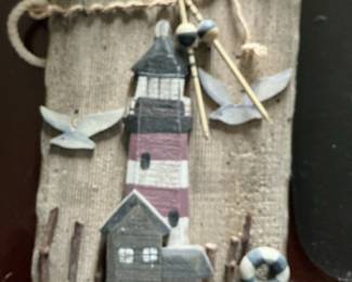Handmade Driftwood Lighthouse Nautical Decor
