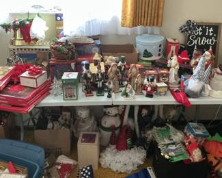 Assorted Christmas Decorations and Collectibles