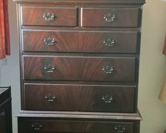 Kling Mahogany High Chest Dresser