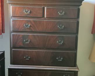 Kling Mahogany High Chest Dresser