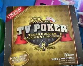 Deluxe TV Poker 6 Player Edition Video Game System
