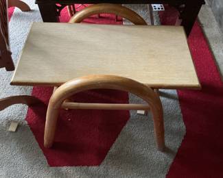 Mid-Century Modern Rattan/Bamboo Side Table