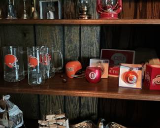 Ohio State Buckeyes and Cleveland Browns Collectibles Lot